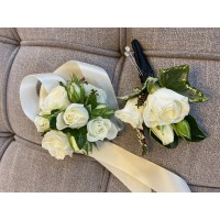 White Formal Rose Buttonhole only White Formal Rose Buttonhole only
